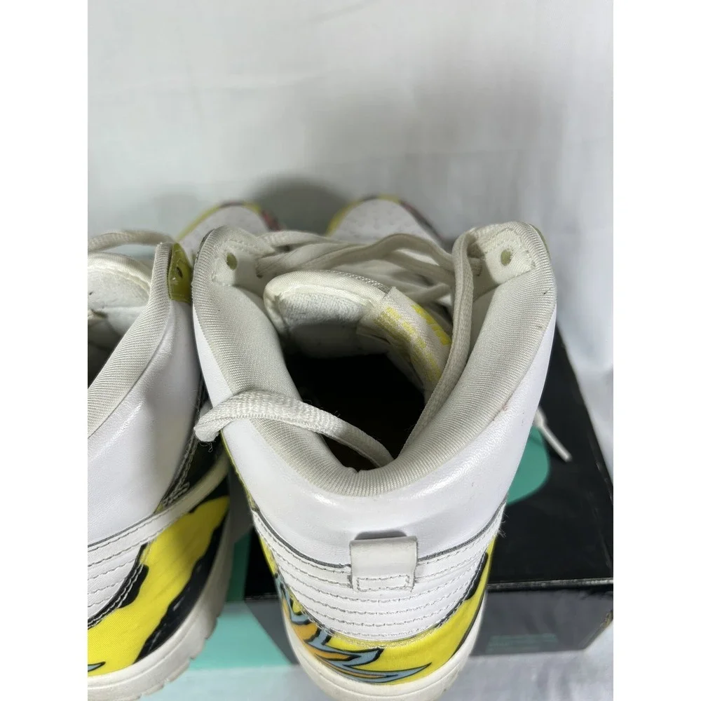 NIKE DUNK HIGH Sneaker Men's 9.5 PRM SB 2015‎ DE LA SOUL WHITE FIREFLY